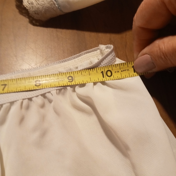 Vintage Floral inlay half slip - Picture 3 of 4